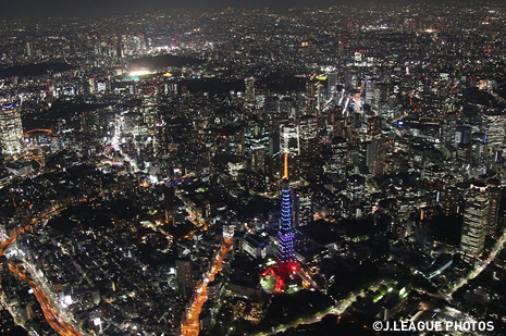 東京タワーが、6月5日(水)もSAMURAI BLUEにライトアップ！