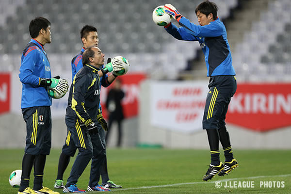 ラトビア戦の試合会場で公式トレーニング Samurai Blue サッカー日本代表 日本サッカー協会